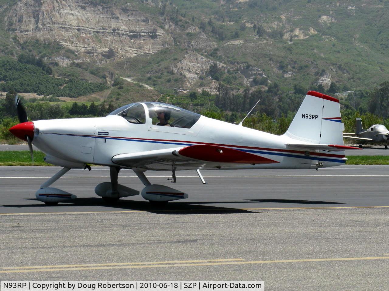N93RP, Vans RV-6A C/N 21219, Powers VAN's RV-6A, taxi back