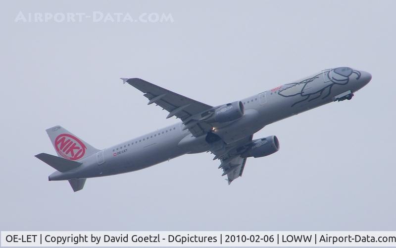 OE-LET, 2009 Airbus A321-211 C/N 3830, Taking off to any sunny destination.