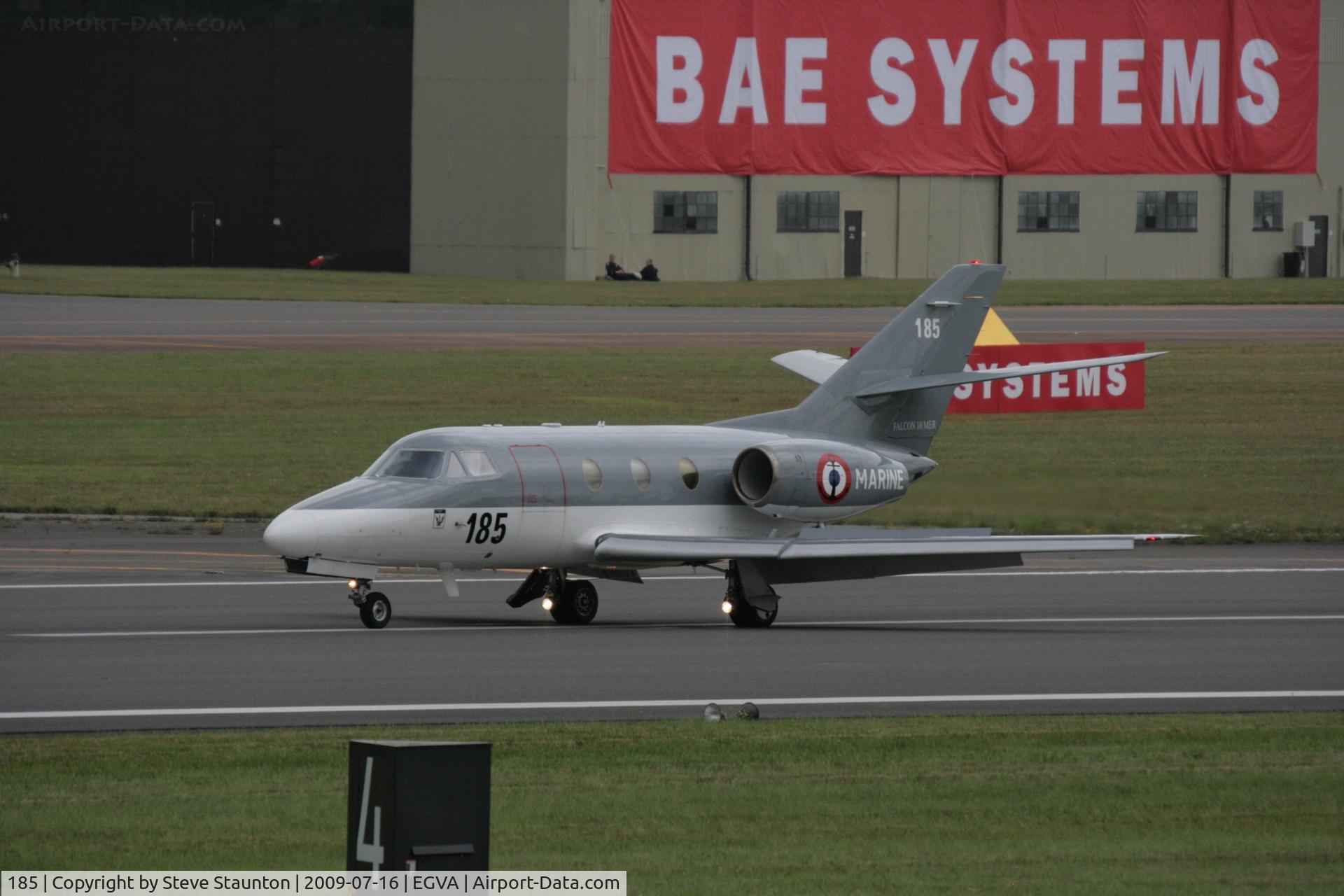 185, Dassault Falcon 10MER C/N 185, Taken at the Royal International Air Tattoo 2009