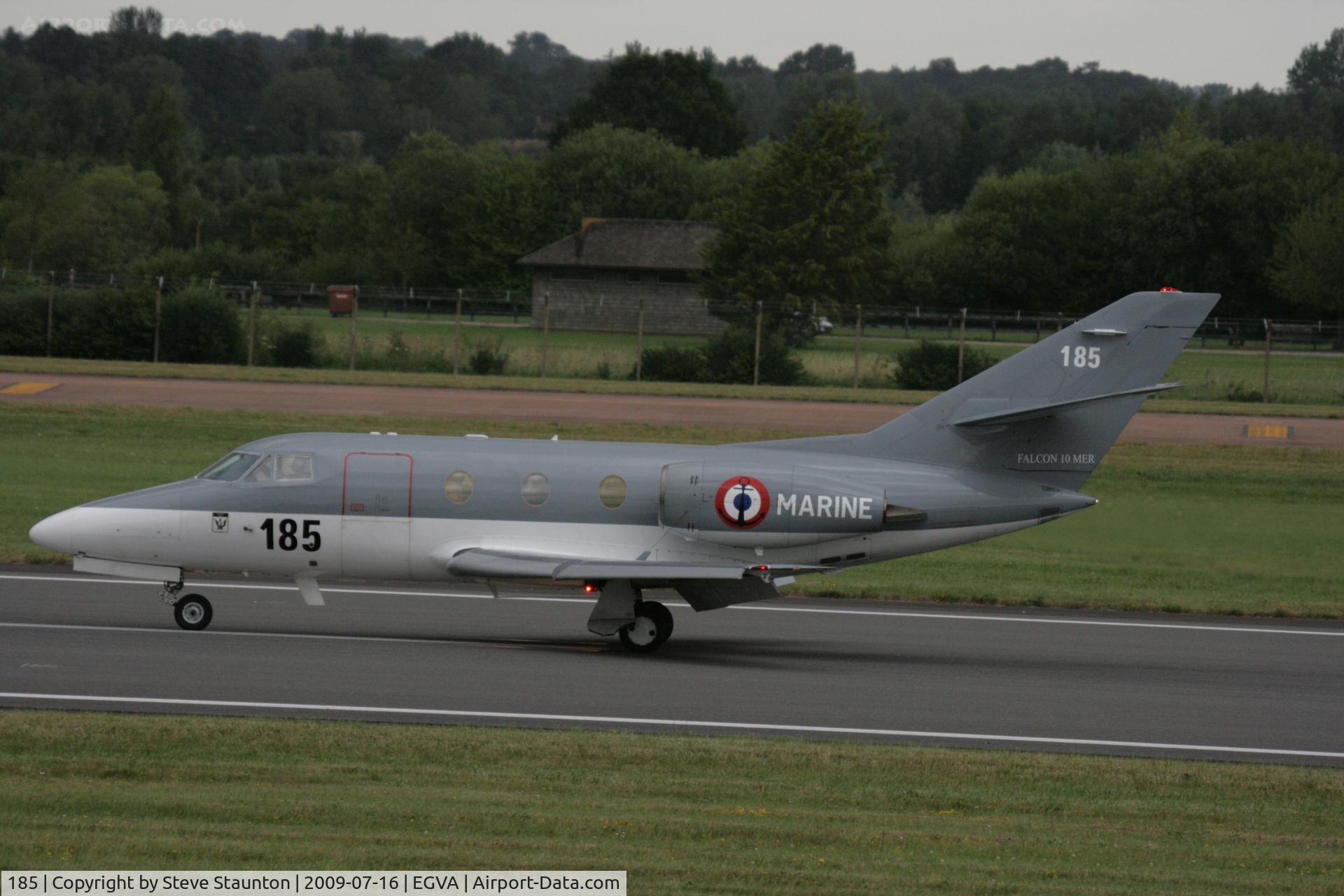 185, Dassault Falcon 10MER C/N 185, Taken at the Royal International Air Tattoo 2009