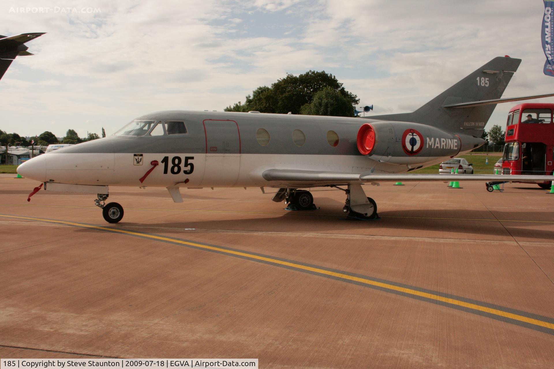 185, Dassault Falcon 10MER C/N 185, Taken at the Royal International Air Tattoo 2009