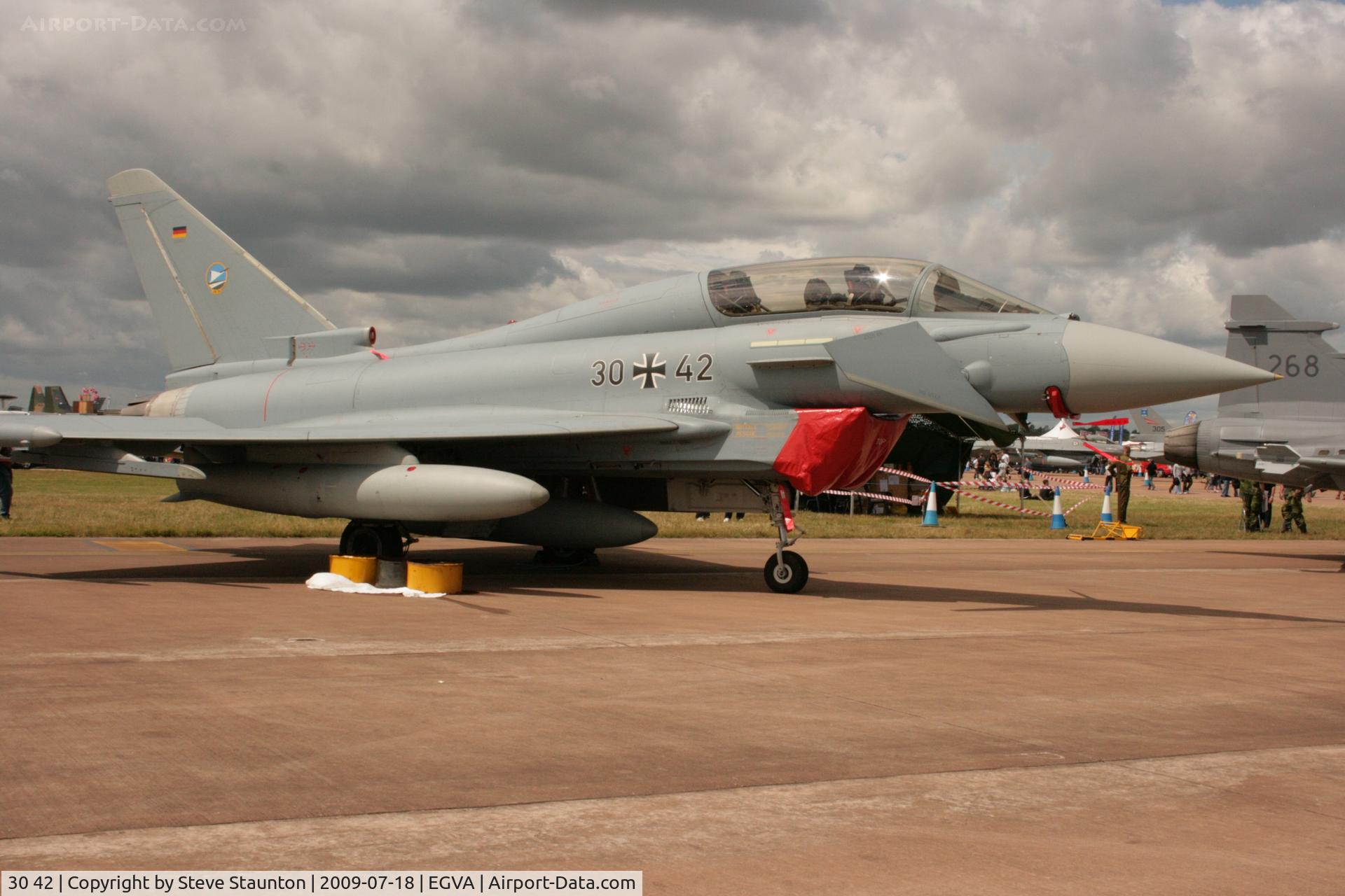 30 42, Eurofighter EF-2000 Typhoon T C/N GT015, Taken at the Royal International Air Tattoo 2009