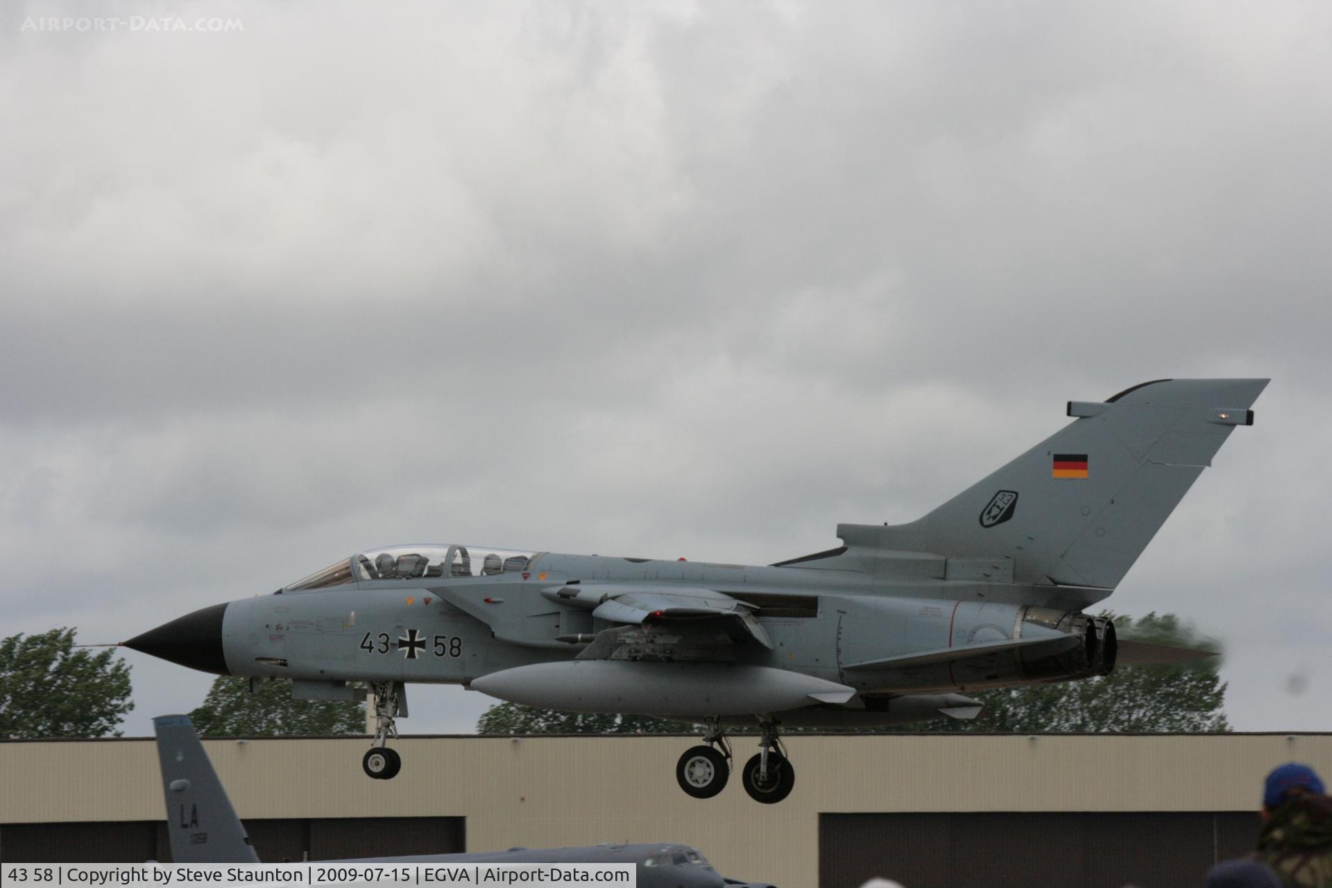 43 58, Panavia Tornado IDS C/N 155/GS031/4058, Taken at the Royal International Air Tattoo 2009
