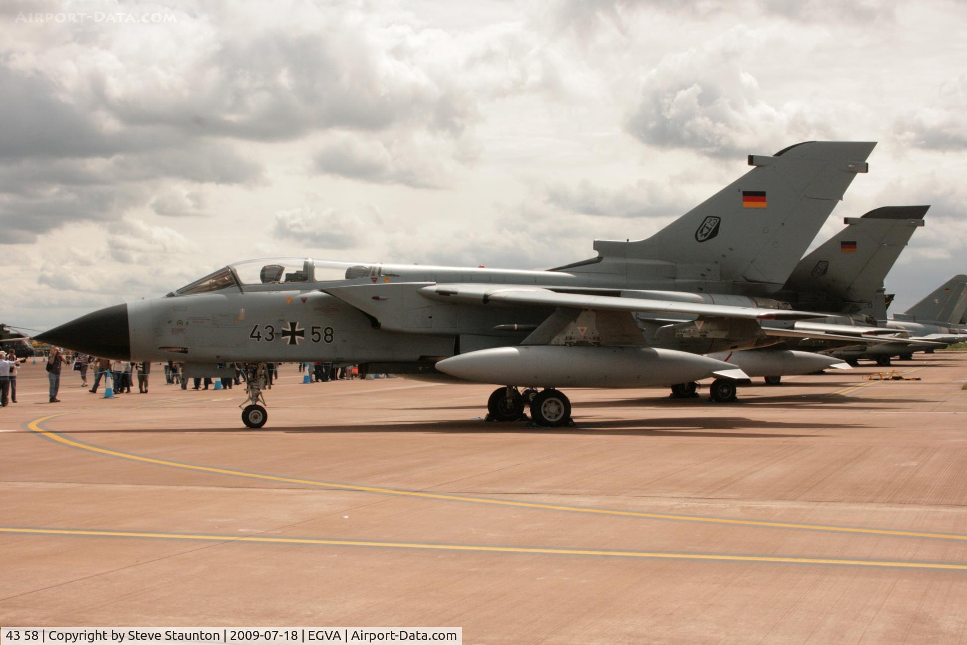 43 58, Panavia Tornado IDS C/N 155/GS031/4058, Taken at the Royal International Air Tattoo 2009