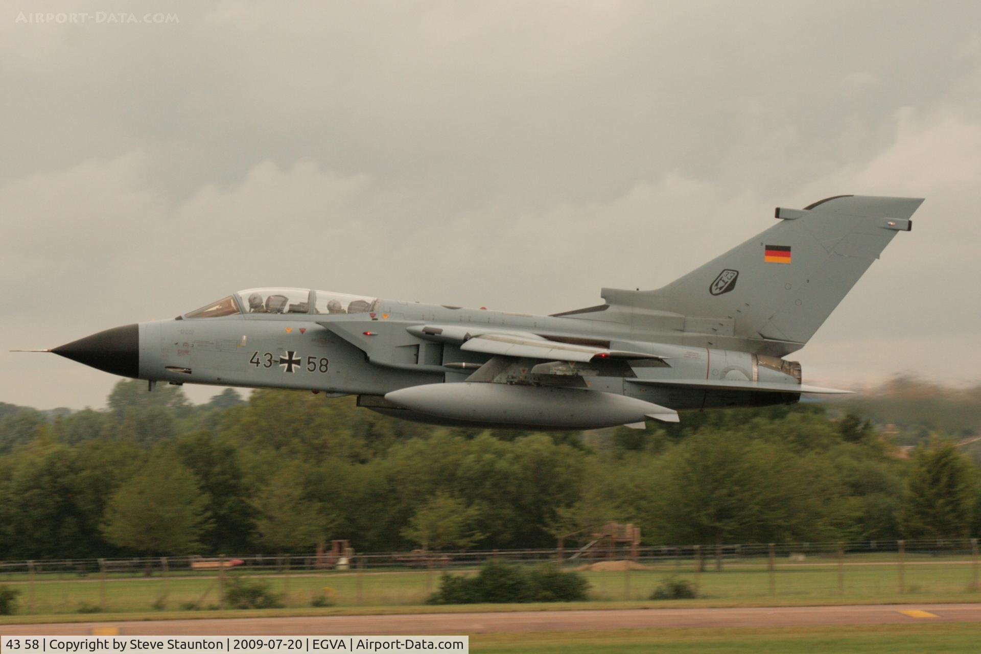 43 58, Panavia Tornado IDS C/N 155/GS031/4058, Taken at the Royal International Air Tattoo 2009