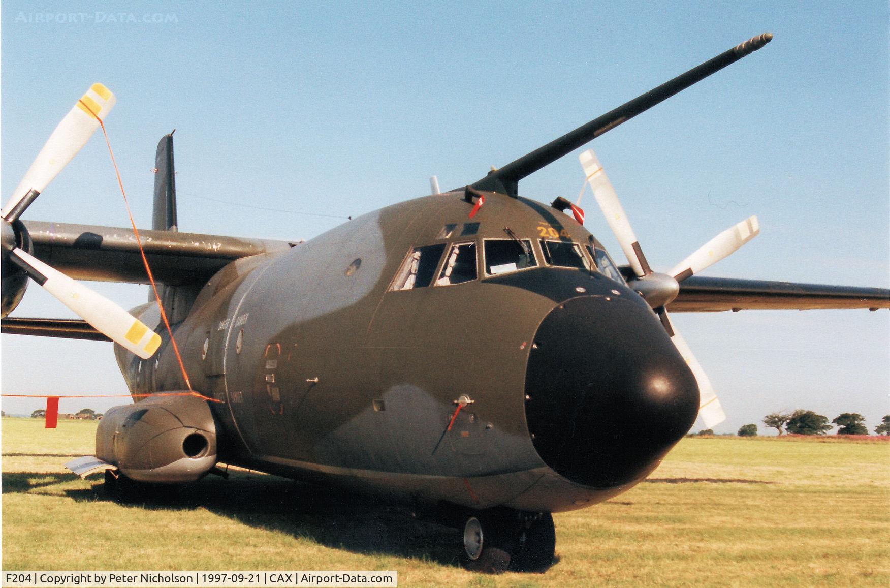 F204, Transall C-160NG C/N 204, C.160NG Transall, callsign Cotam 1461, of ET-64 on deployment to Carlisle for an exercise in the Summer of 1997.