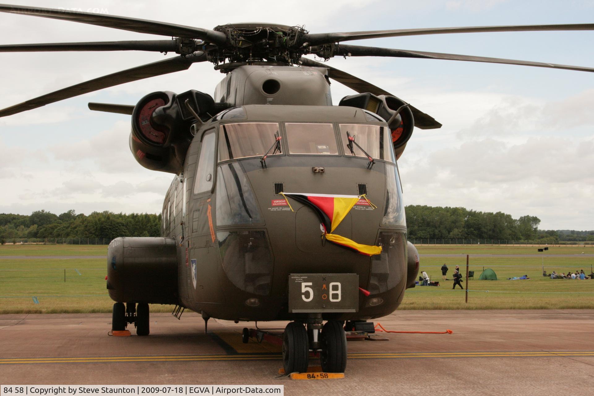 84 58, Sikorsky (VFW-Fokker) CH-53GS C/N V65-056, Taken at the Royal International Air Tattoo 2009