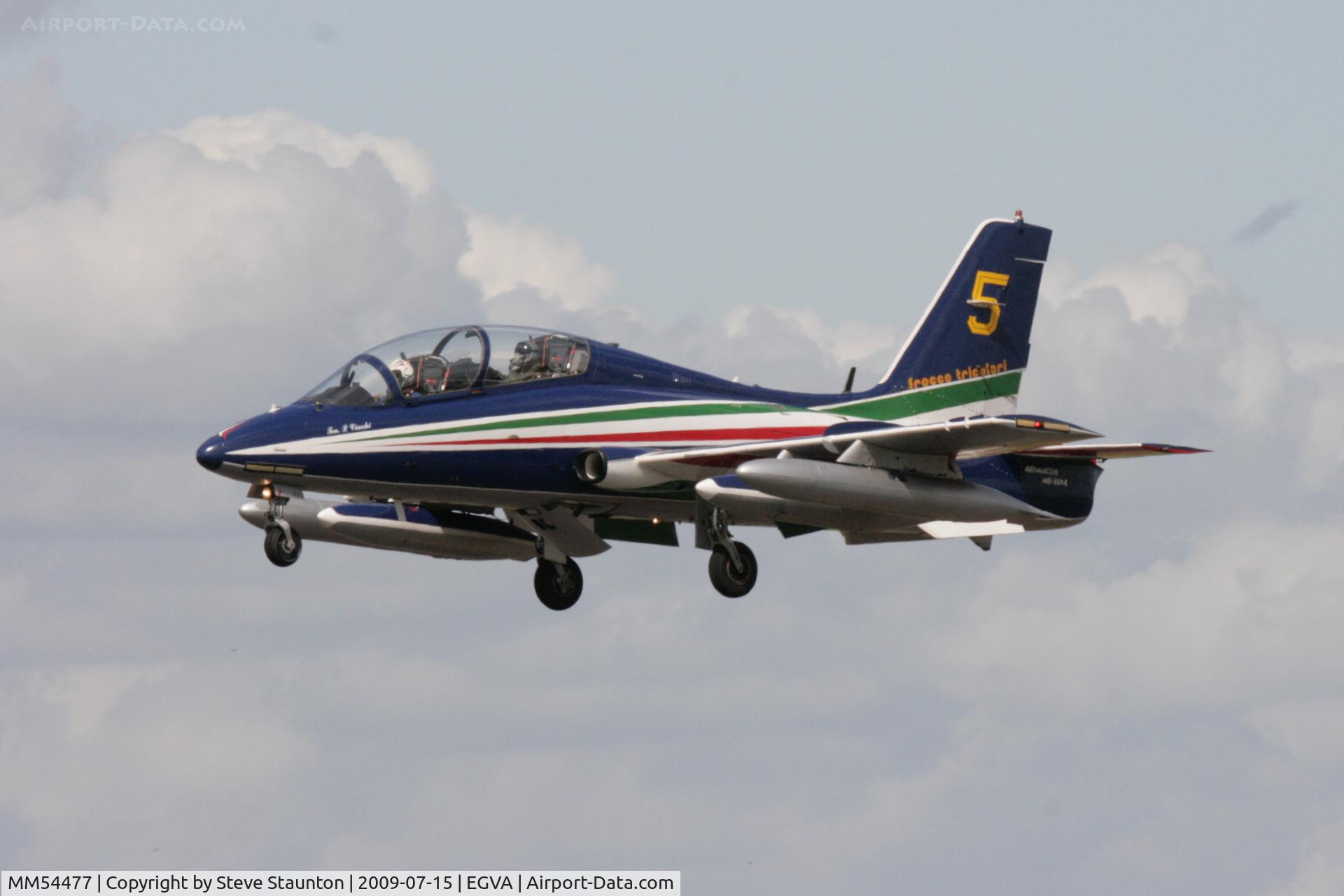 MM54477, Aermacchi MB-339PAN C/N 6672/067/AD006, Taken at the Royal International Air Tattoo 2009