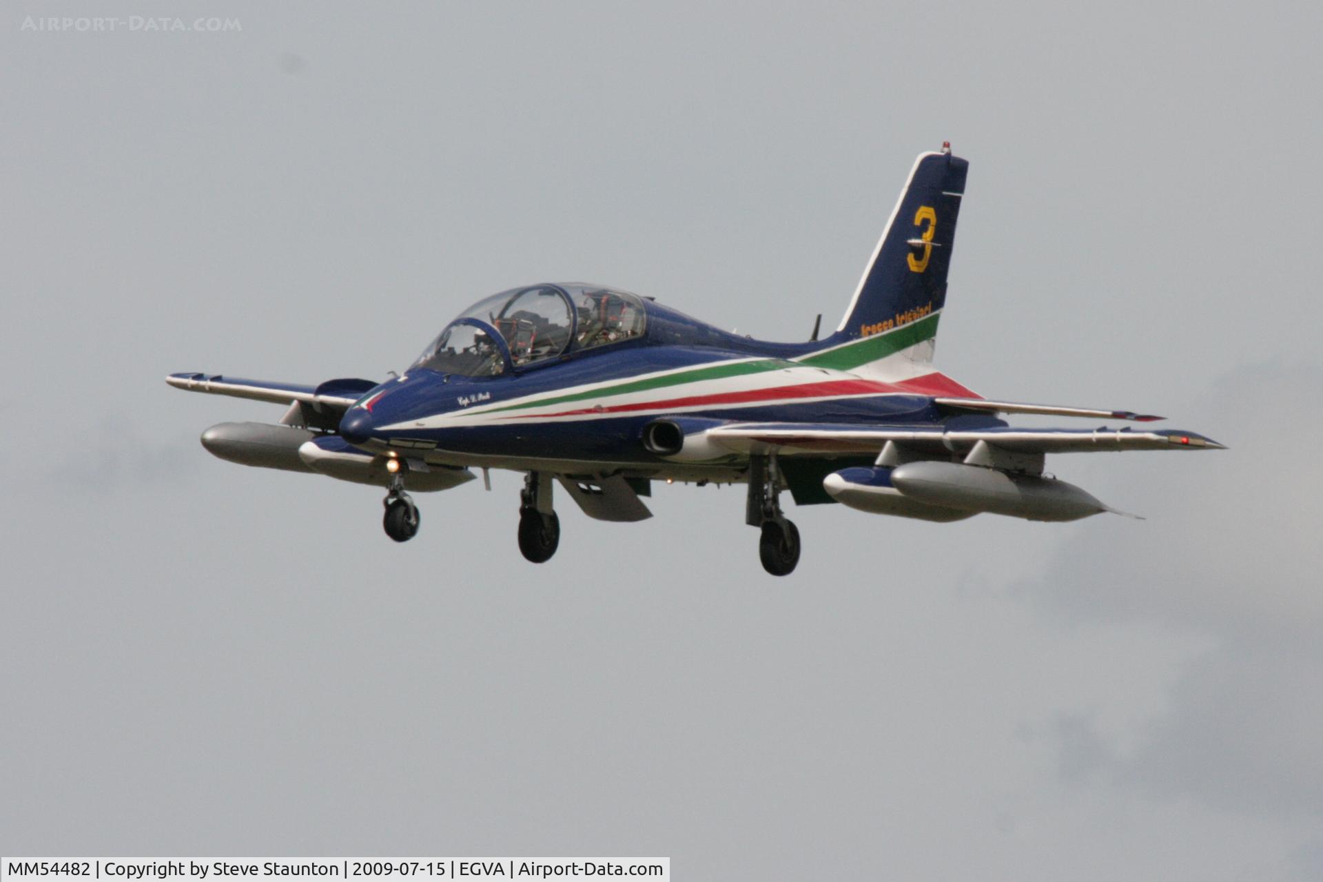 MM54482, Aermacchi MB-339PAN C/N 6677/072/AD011, Taken at the Royal International Air Tattoo 2009