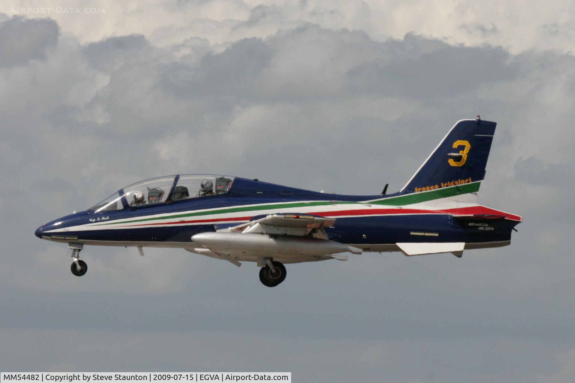 MM54482, Aermacchi MB-339PAN C/N 6677/072/AD011, Taken at the Royal International Air Tattoo 2009