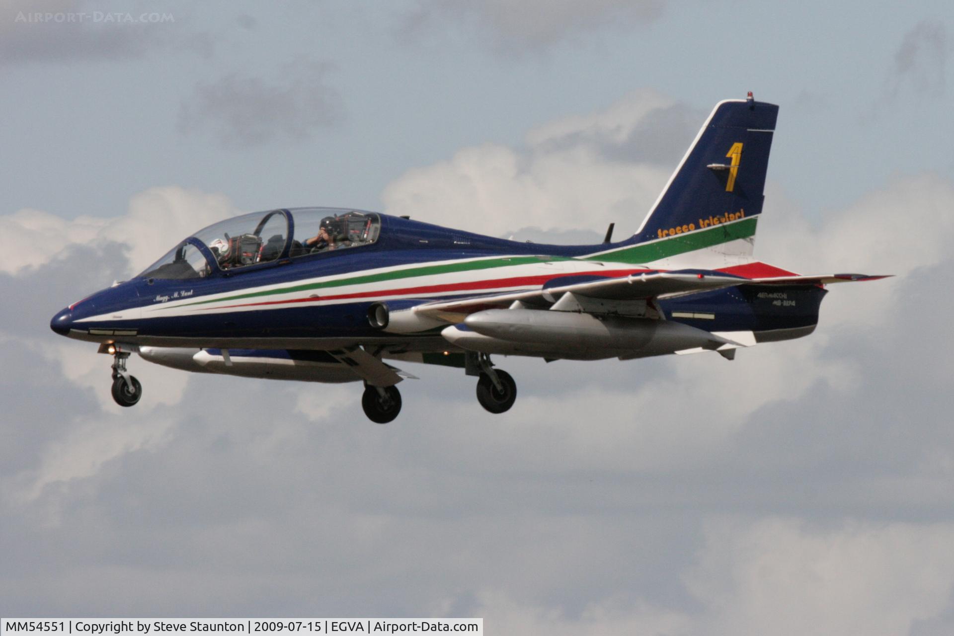 MM54551, Aermacchi MB-339PAN C/N 6772/167/AD018, Taken at the Royal International Air Tattoo 2009