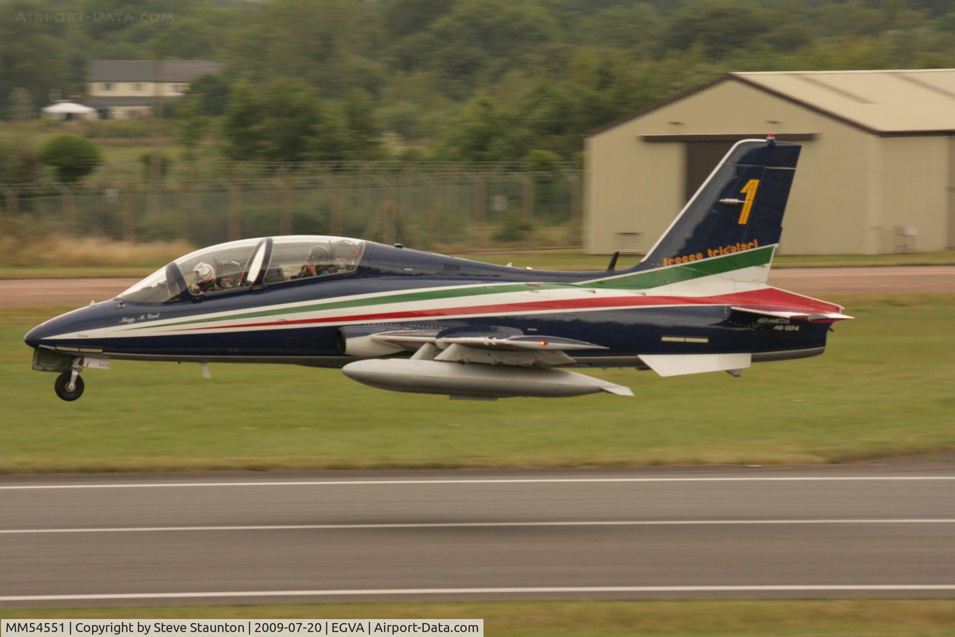 MM54551, Aermacchi MB-339PAN C/N 6772/167/AD018, Taken at the Royal International Air Tattoo 2009