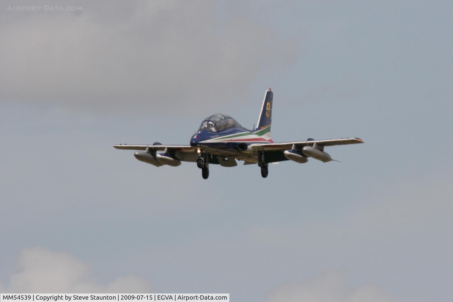 MM54539, Aermacchi MB-339PAN C/N 6760/155/AA071, Taken at the Royal International Air Tattoo 2009