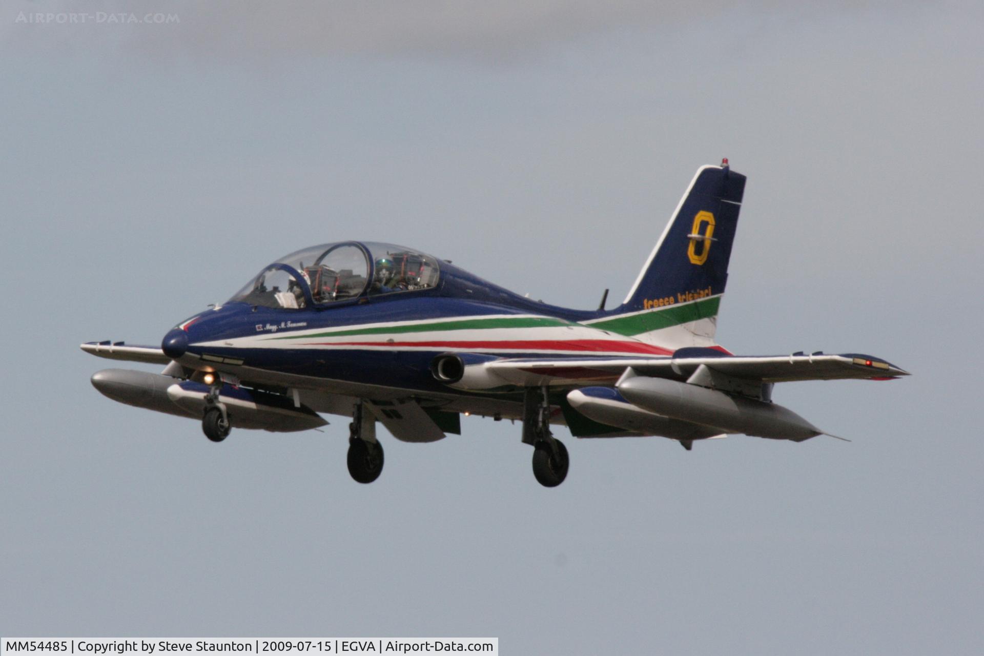 MM54485, Aermacchi MB-339PAN C/N 6682/077/AD014, Taken at the Royal International Air Tattoo 2009