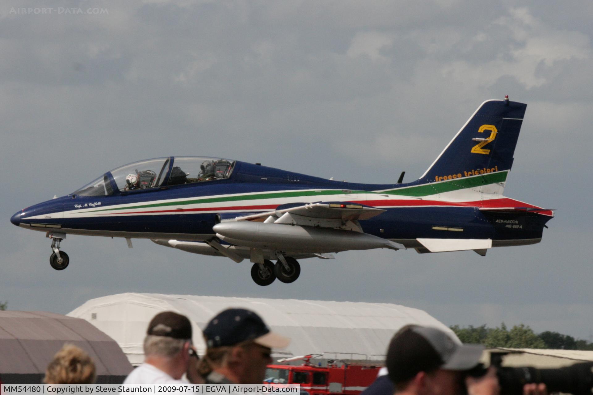MM54480, Aermacchi MB-339PAN C/N 6675/070/AD009, Taken at the Royal International Air Tattoo 2009