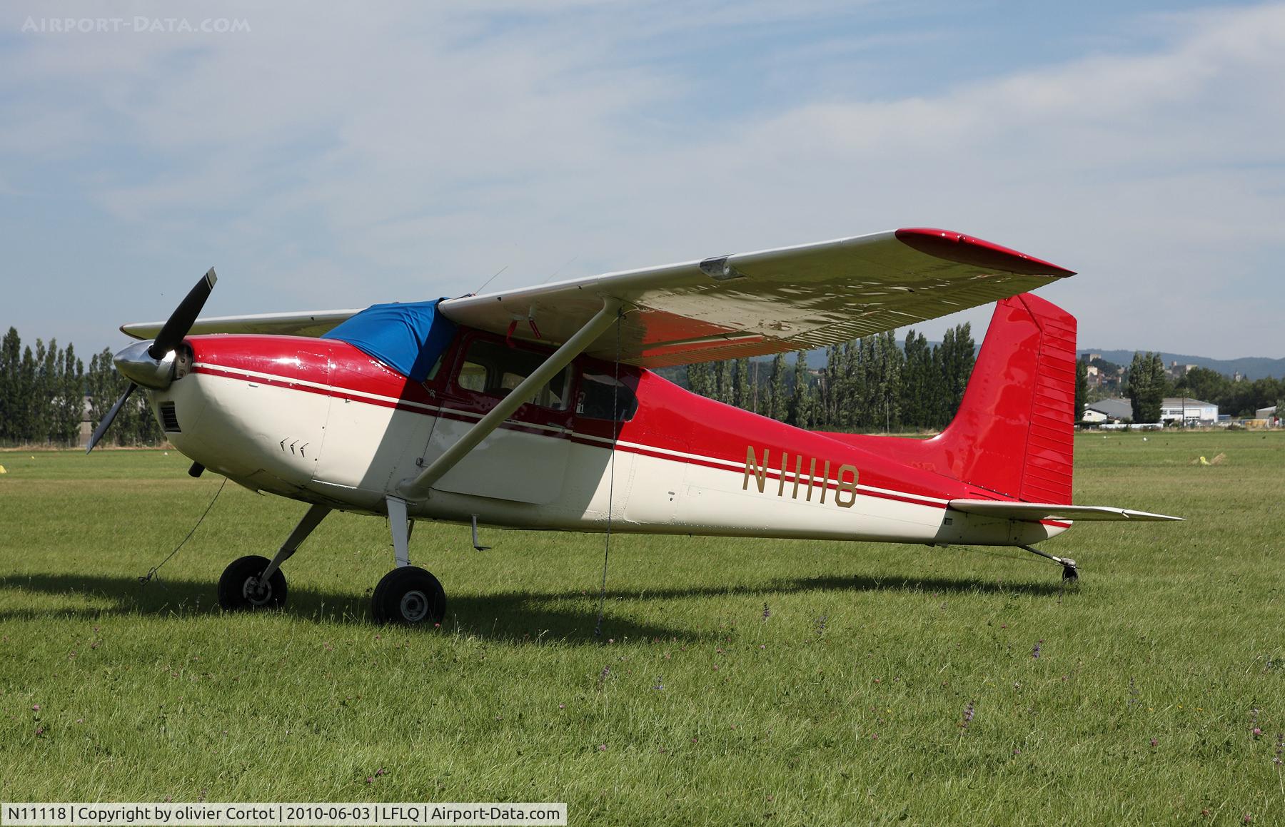 N11118, 1963 Cessna 180F C/N 18051230, Picture taken near the Montelimar Museum