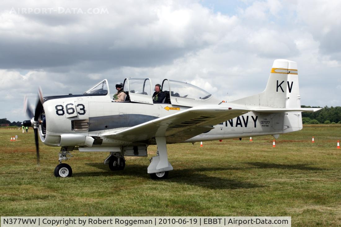 N377WW, 1954 North American T-28B Trojan C/N 200-140, 100 YEARS AIRFIELD BRASSHAAT