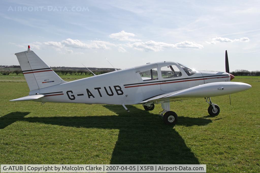 G-ATUB, 1966 Piper PA-28-140 Cherokee C/N 28-21971, Piper PA-28-140 Cherokee at Fishburn Airfield, UK in April 2007.