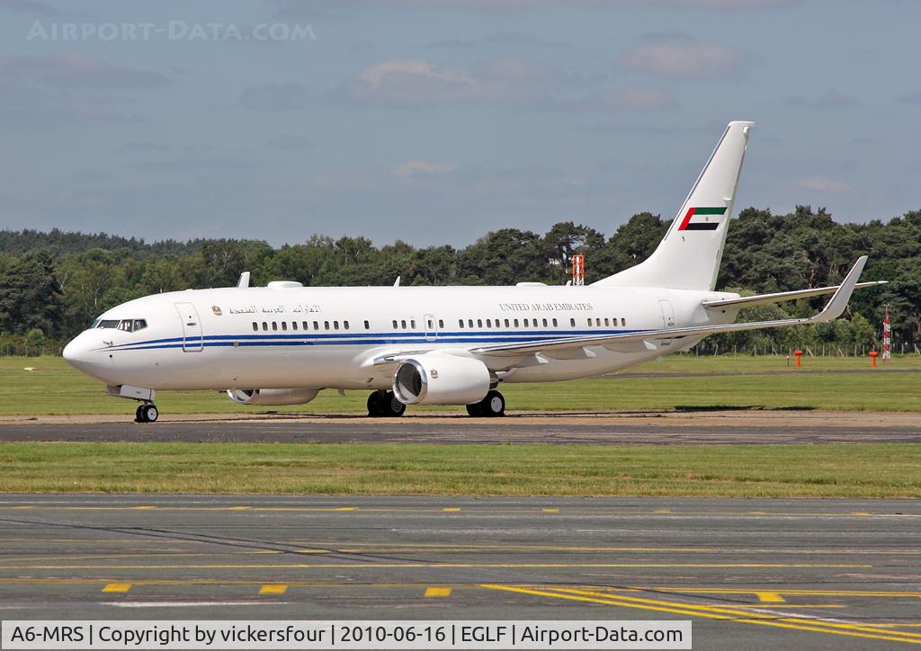 A6-MRS, 2006 Boeing 737-8E0 BBJ2 C/N 35238, Dubai Air Wing Boeing 737-8EO BBJ (c/n 35238).
