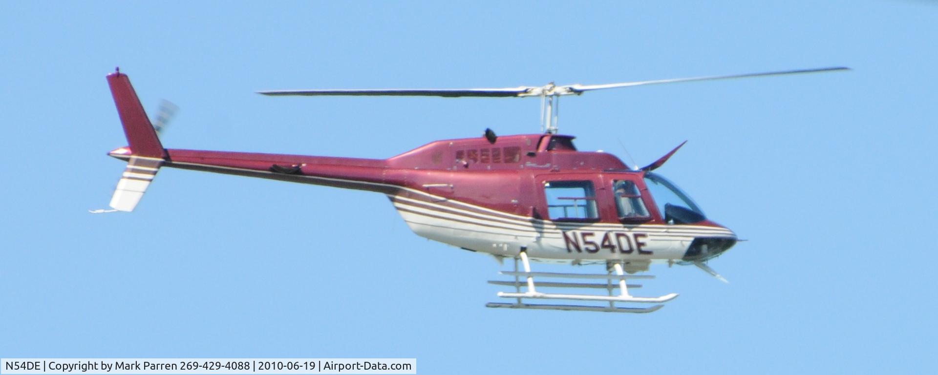 N54DE, Bell 206B C/N 2274, N54DE, Bell 206B over Saint Joseph, MI