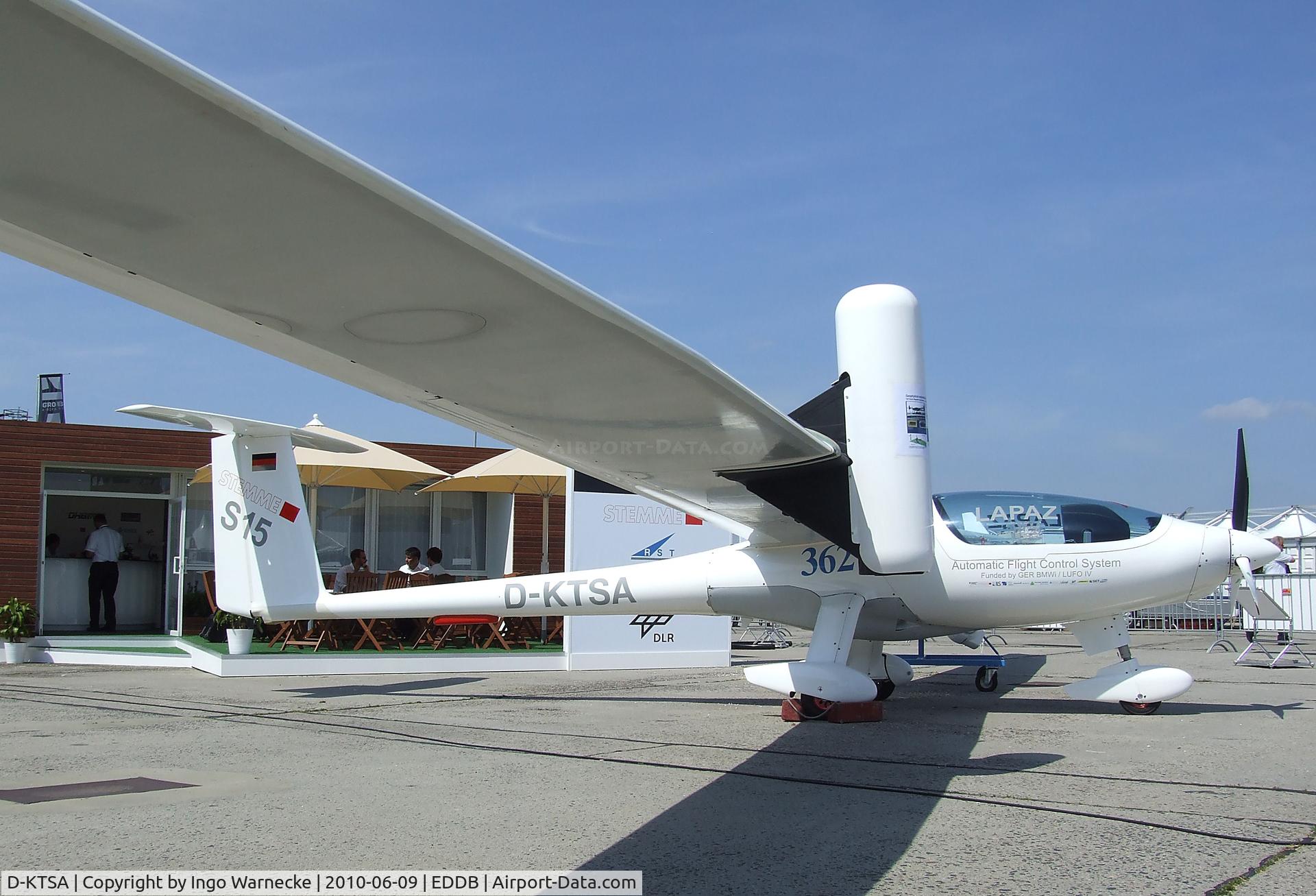 D-KTSA, Stemme S-6 C/N 001, Stemme S-15 (converted from prototype S-6) at ILA 2010, Berlin