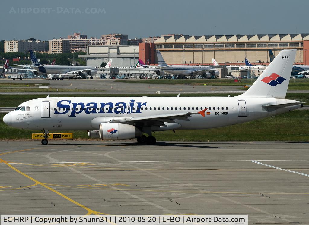 EC-HRP, 2000 Airbus A320-232 C/N 1349, Taxiing holding point rwy 32R for departure...