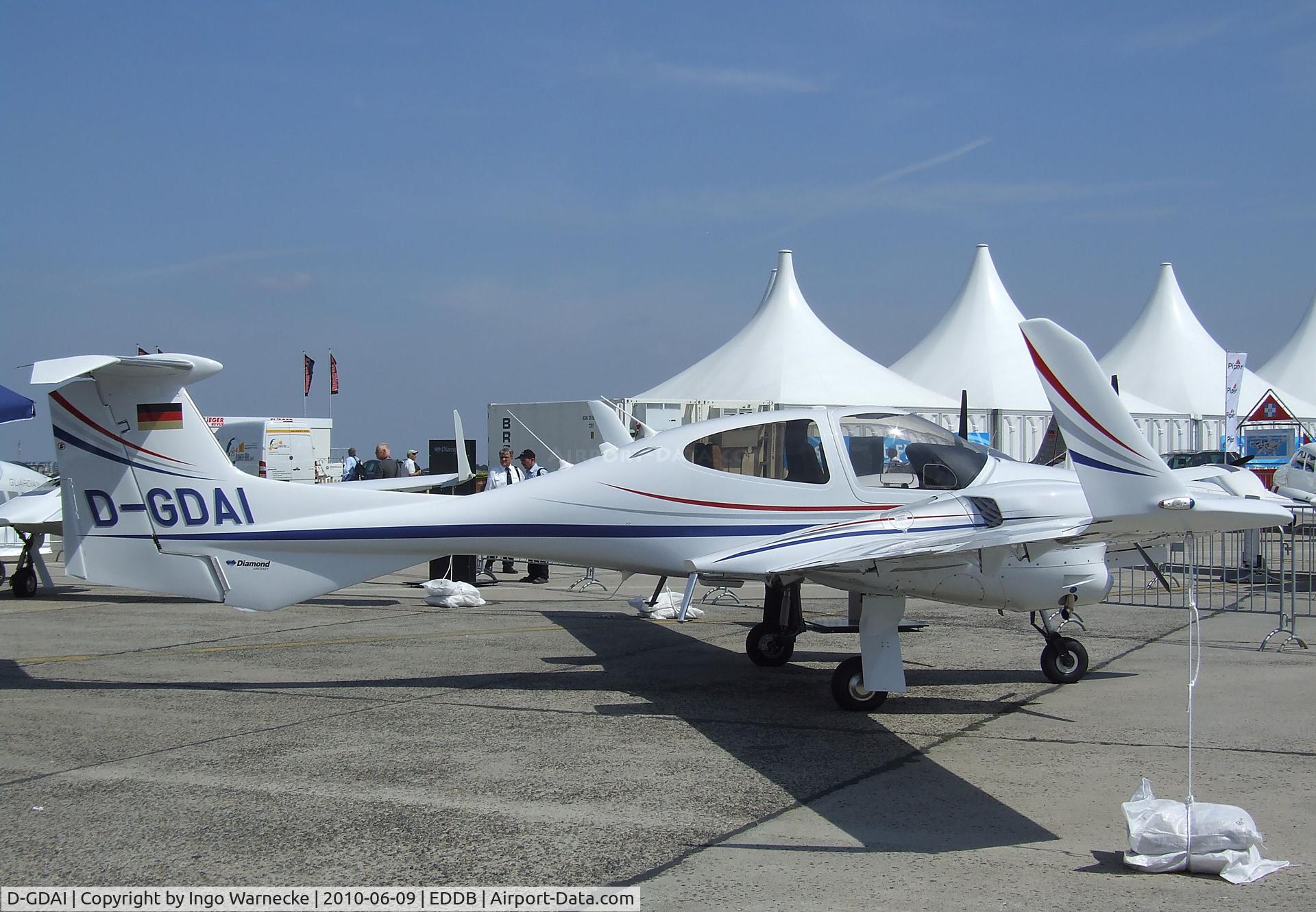 D-GDAI, 2010 Diamond DA-42NG Twin Star C/N 42.N013, Diamond DA-42NG at ILA 2010, Berlin