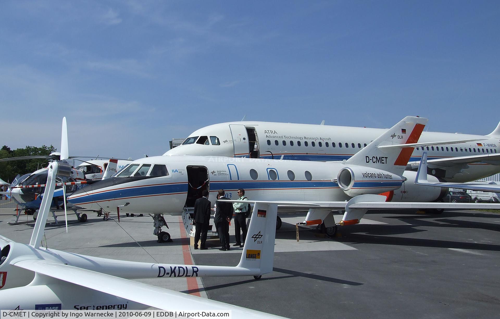 D-CMET, 1976 Dassault Falcon (Mystere) 20E-5 C/N 329, Dassault Falcon 20E-5 research aircraft of the DLR at ILA 2010, Berlin