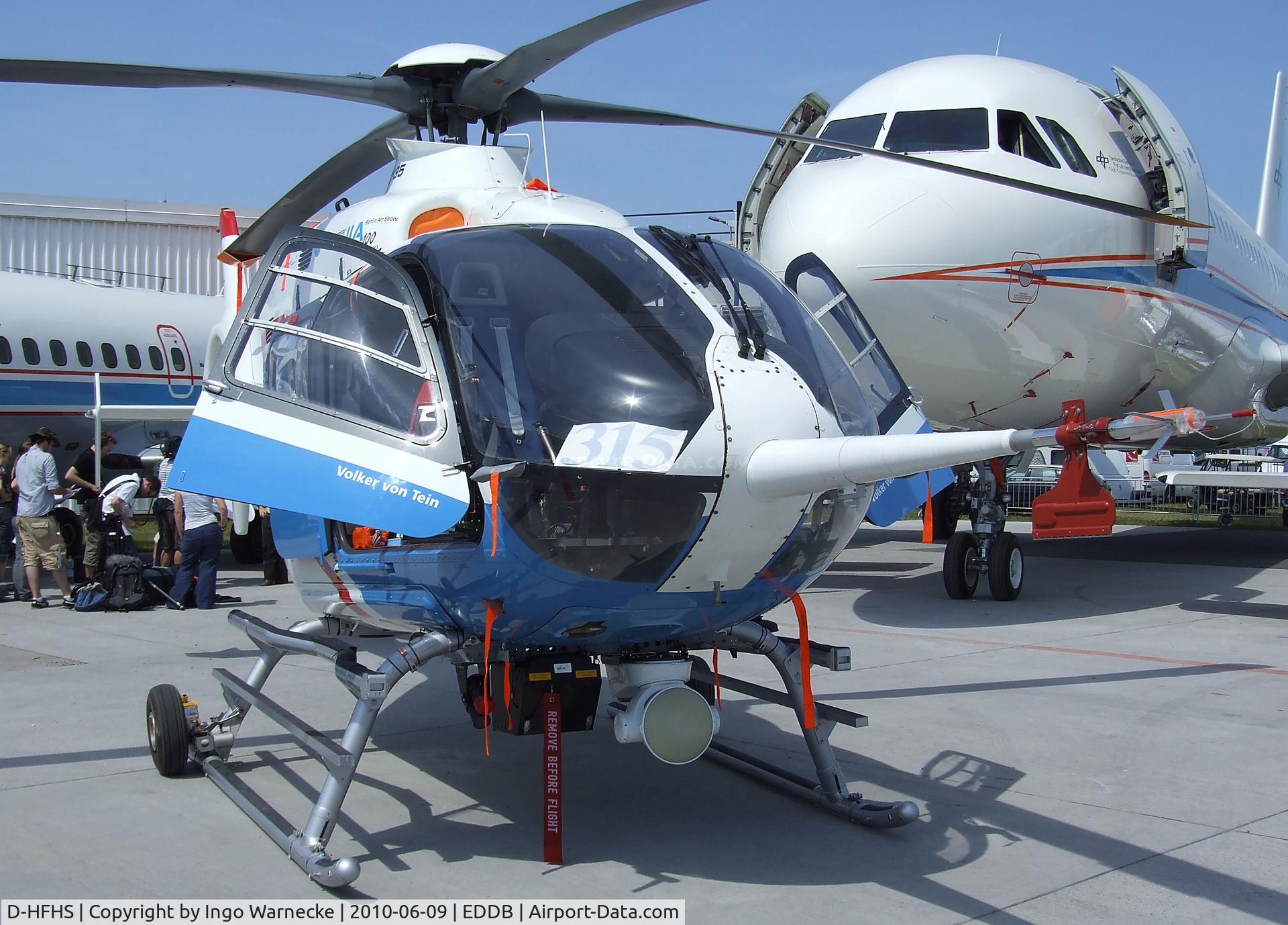 D-HFHS, Eurocopter EC-135T-1 C/N 0028, Eurocopter EC135T-1 ACT/FHS Active Control Technology / Flying Helicopter Simulator) fly-by-wire research helicopter of the DLR at ILA 2010, Berlin