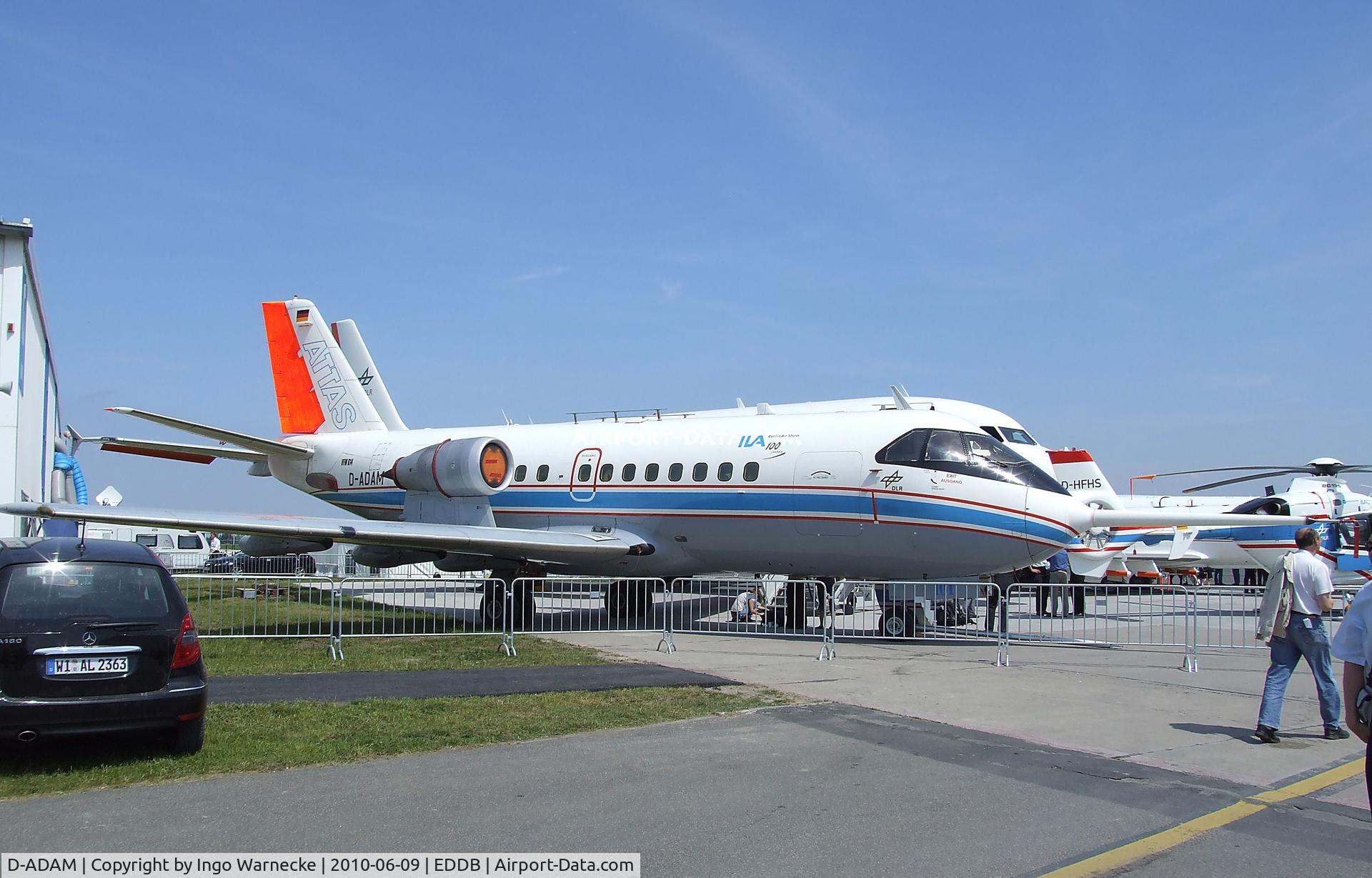 D-ADAM, 1978 VFW-Fokker VFW-614 C/N G17, VFW 614 ATTAS (Advanced Technologies Testing Aircraft System) of DLR at the ILA 2010, Berlin