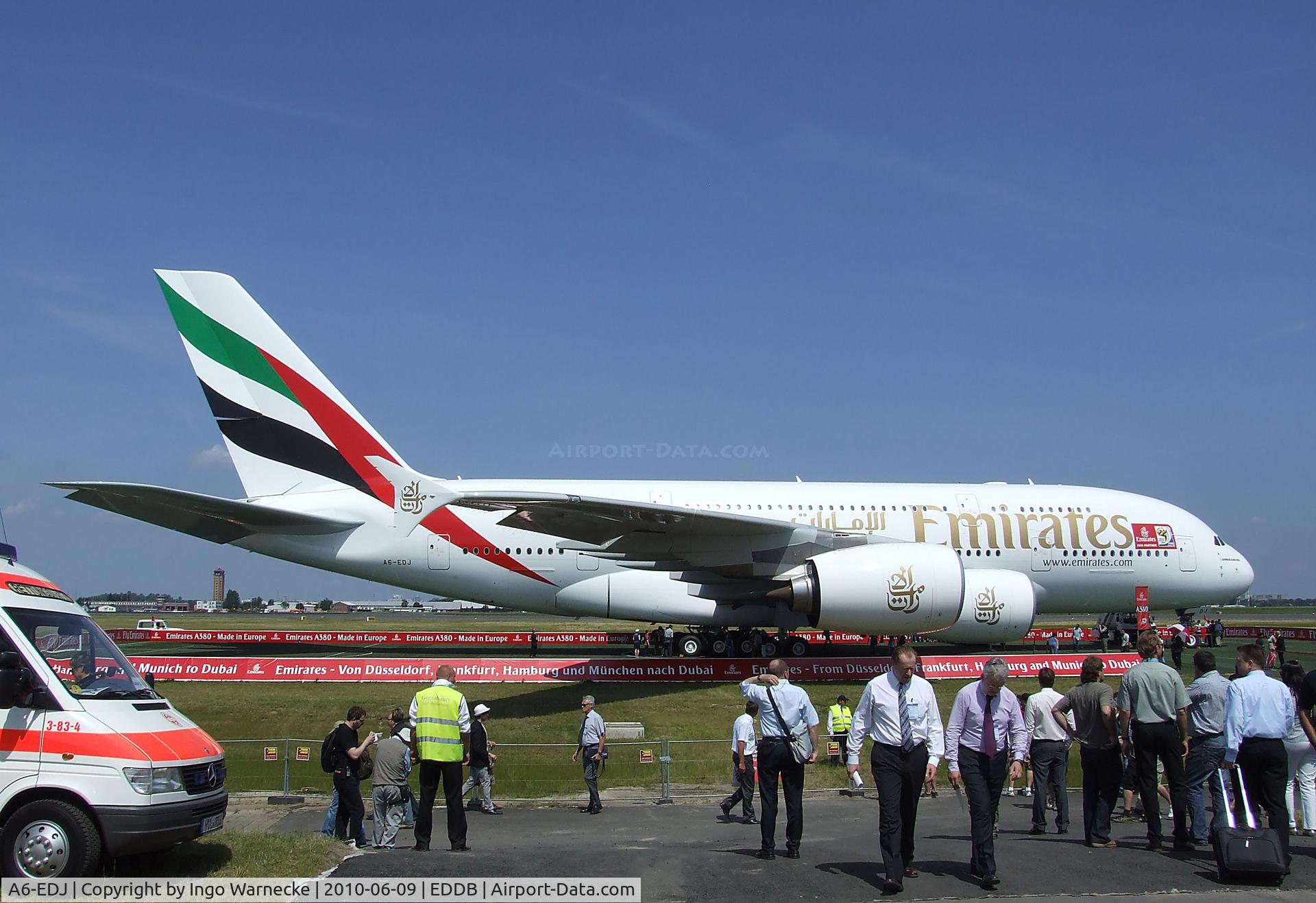A6-EDJ, 2006 Airbus A380-861 C/N 009, Airbus A380-861 of Emirates at ILA 2010, Berlin
