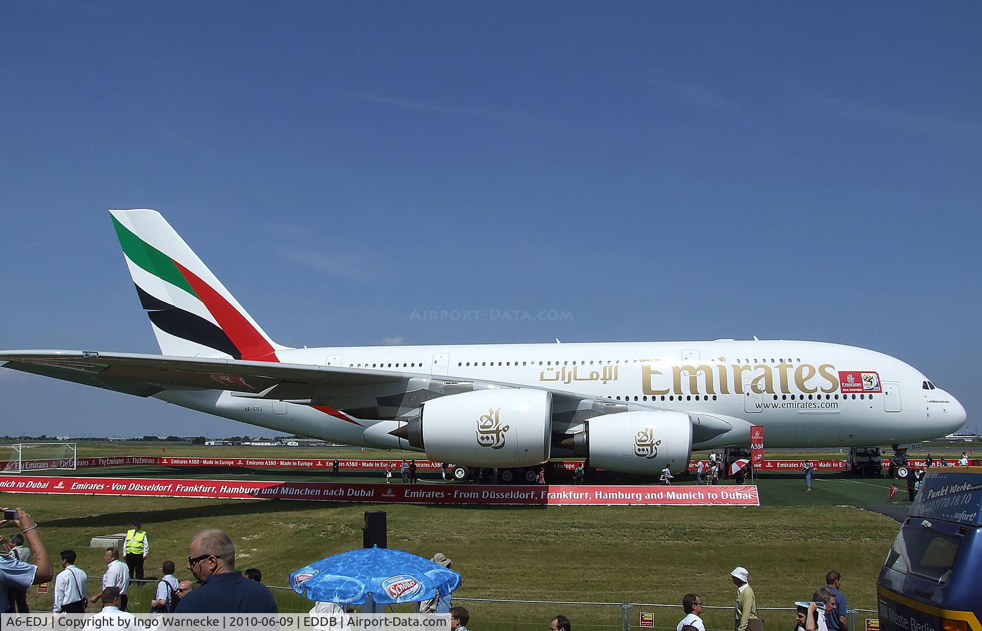 A6-EDJ, 2006 Airbus A380-861 C/N 009, Airbus A380-861 of Emirates at ILA 2010, Berlin
