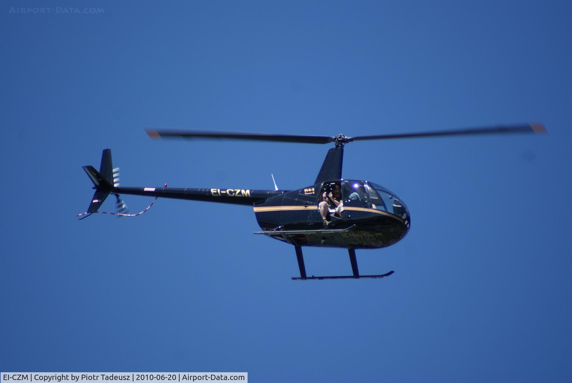 EI-CZM, 2003 Robinson R44 Raven II C/N 10054, Over Buttevant, Ireland on Red Bull Steeple X event