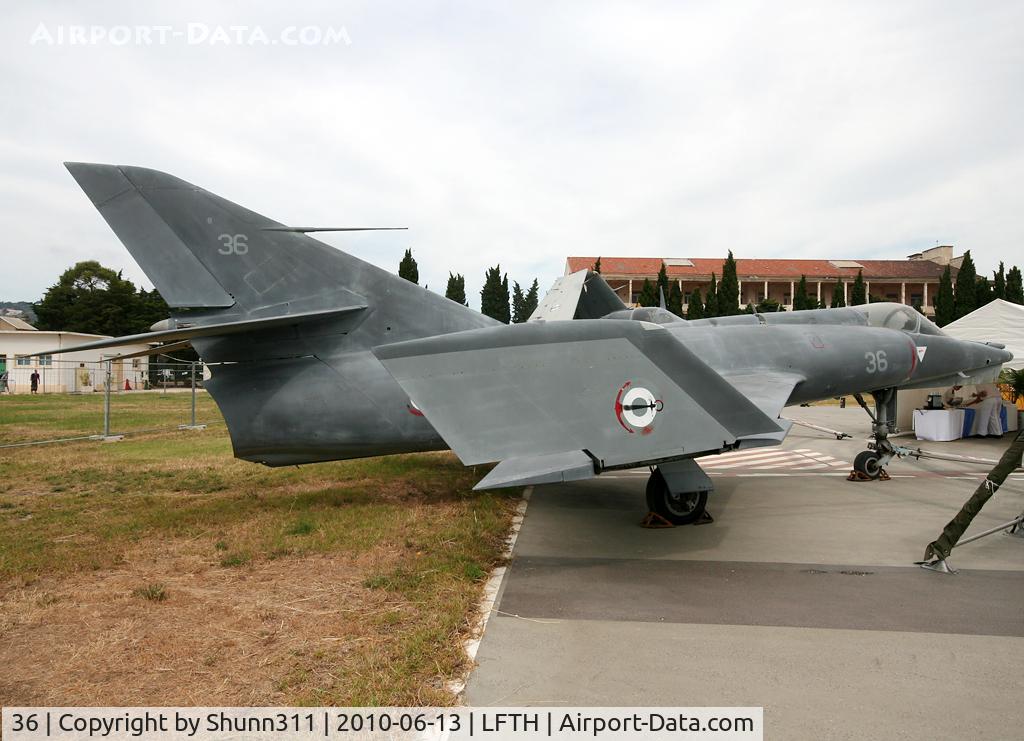 36, Dassault Etendard IV.M C/N 36, Stored aircraft on LFTH Navy Base...