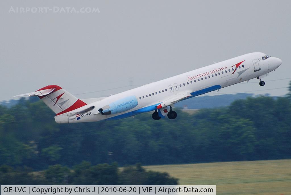 OE-LVC, 1993 Fokker 100 (F-28-0100) C/N 11446, Austrian arrows Fokker 100