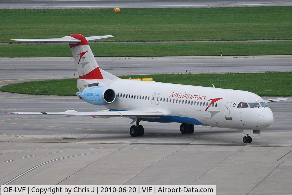 OE-LVF, 1993 Fokker 100 (F-28-0100) C/N 11483, Austrian arrows Fokker 100