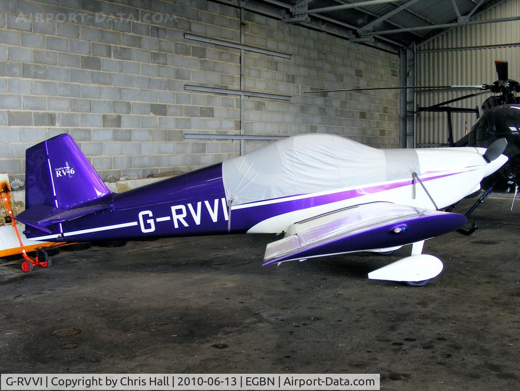 G-RVVI, 2000 Vans RV-6 C/N PFA 181-12418, owned by British Superbike Champion, John Reynolds