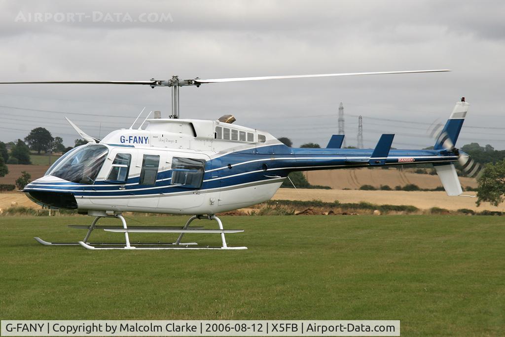 G-FANY, 1980 Bell 206L-1 LongRanger II C/N 45368, Bell 206L-1 LongRanger II at Fishburn Airfield, UK in August 2006.