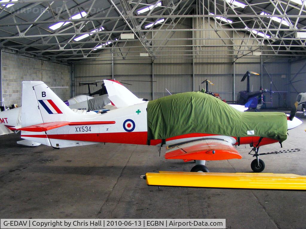 G-EDAV, 1973 Scottish Aviation Bulldog T.1 C/N BH.120/220, wearing its former RAF ID XX534