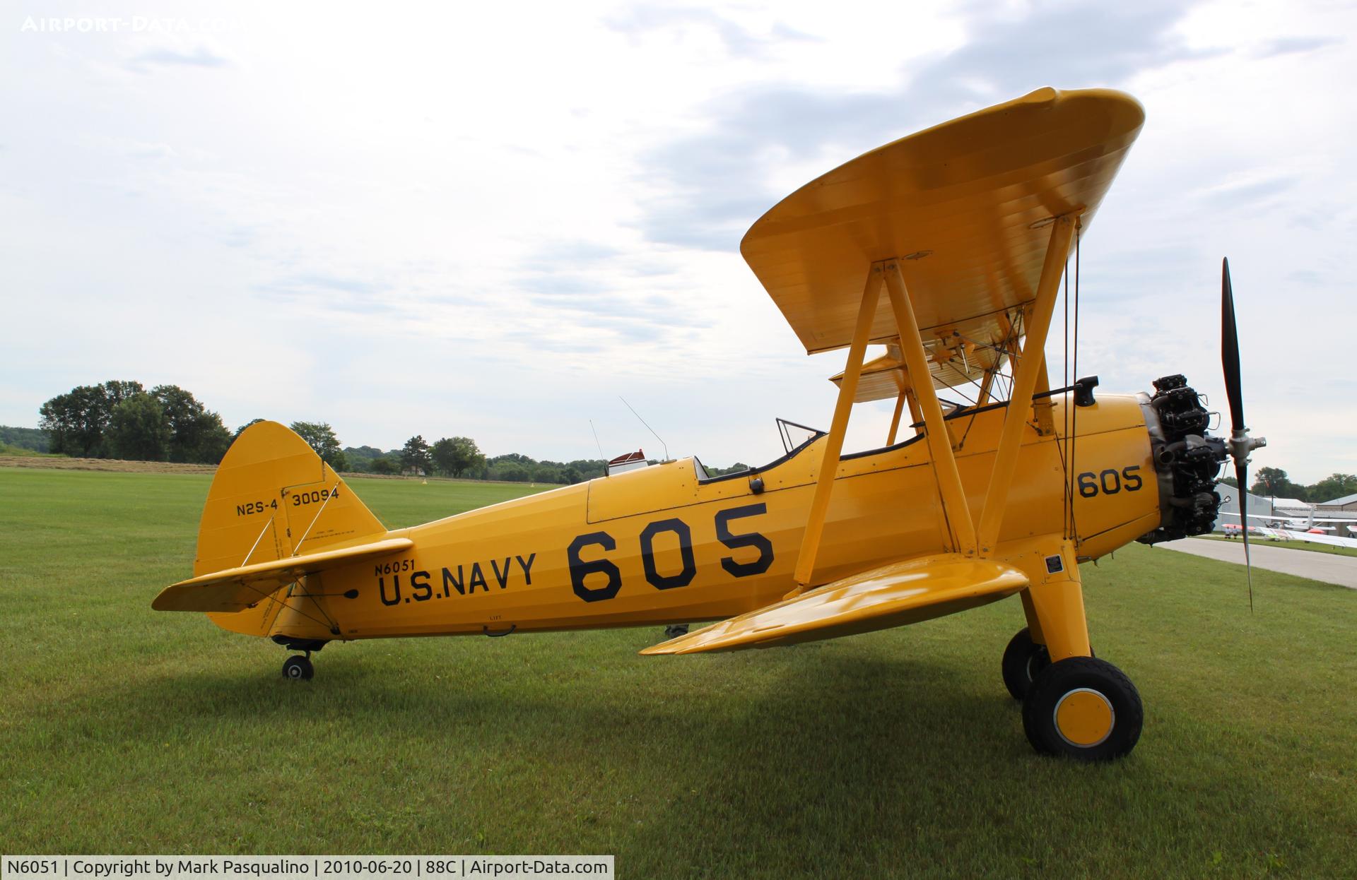 N6051, 1942 Boeing A75N1(PT17) C/N 75-3533, Stearman