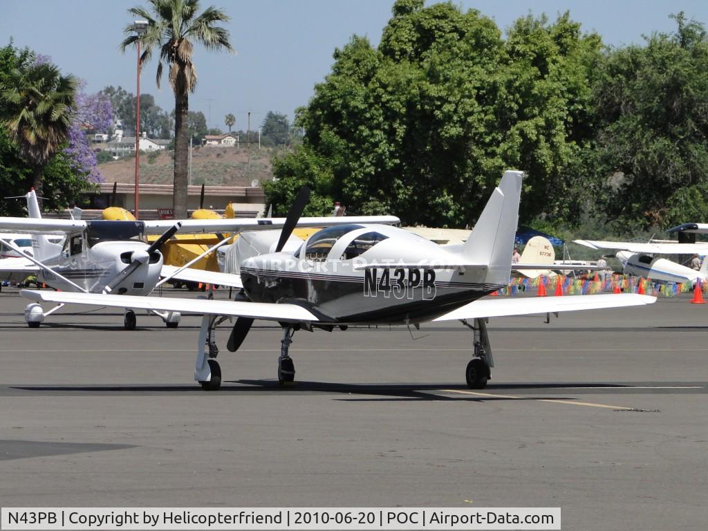 N43PB, 2001 Stoddard-Hamilton Glasair III C/N 3306, Parked near static display area in transient parking