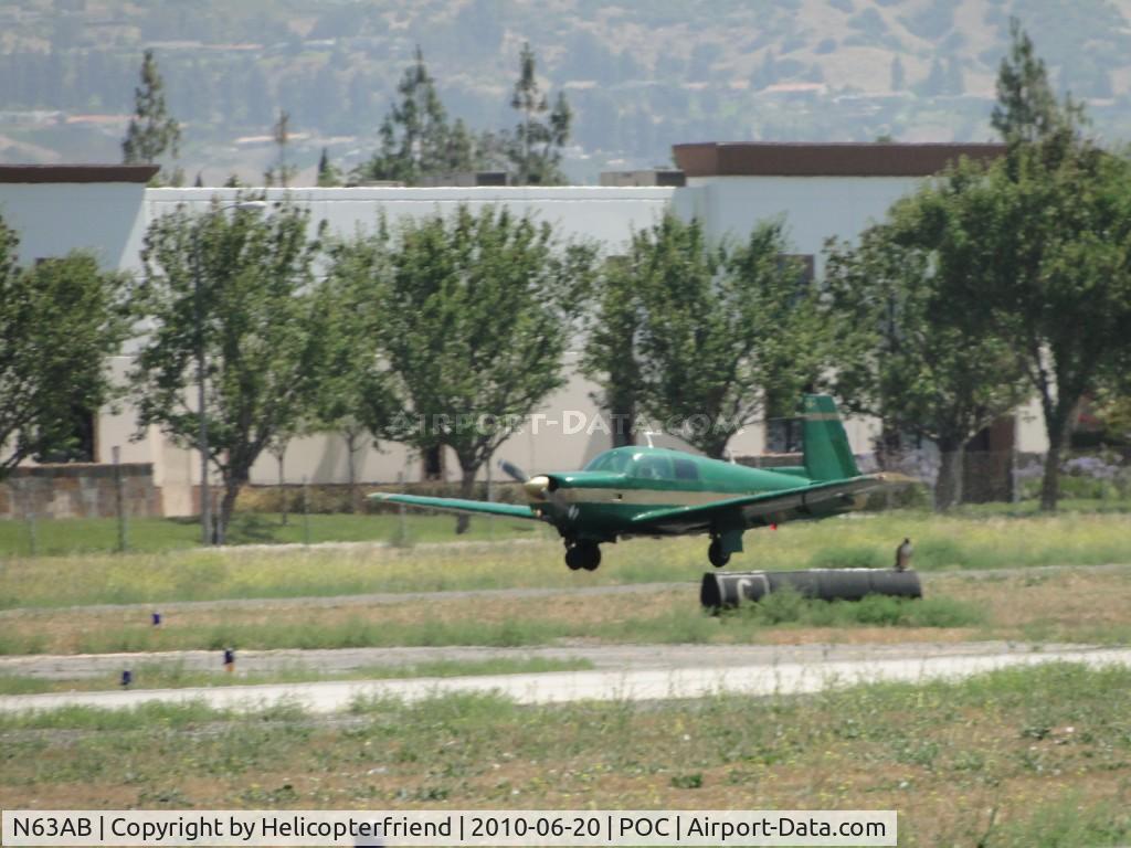 N63AB, 1965 Mooney M20E C/N 914, Ready to touch down on 26R