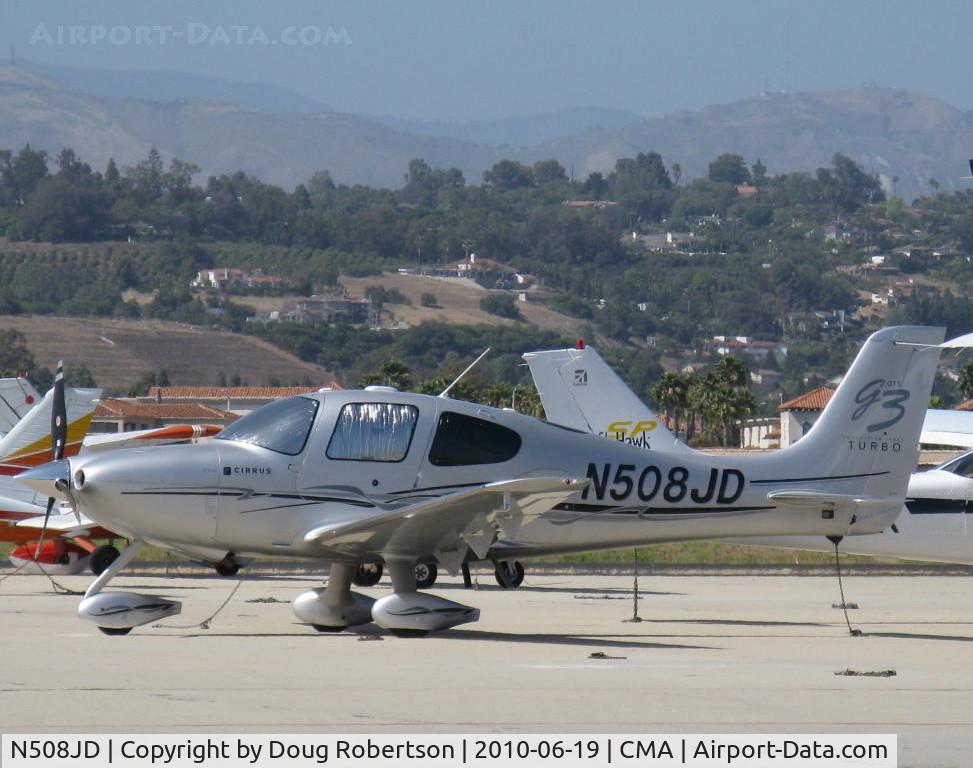 N508JD, 2008 Cirrus SR22 G3 GTS Turbo C/N 3184, 2008 Cirrus SR22 GTS (Generation Three Special) Turbo, Continental IO-550-N 310 Hp, Tornado Alley Turbonormalizing with twin intercoolers, top speed 219 kts 251 mph.
