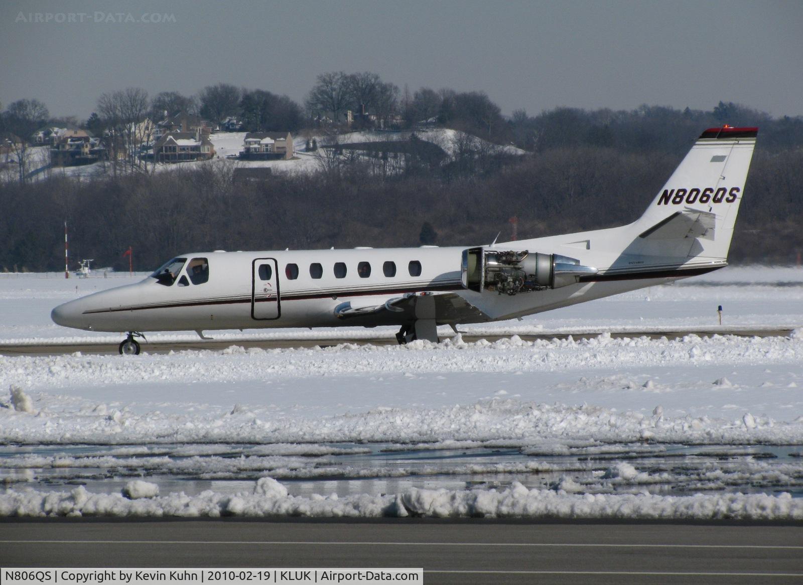 N806QS, 2002 Cessna 560 Citation Encore C/N 560-0614, engine run