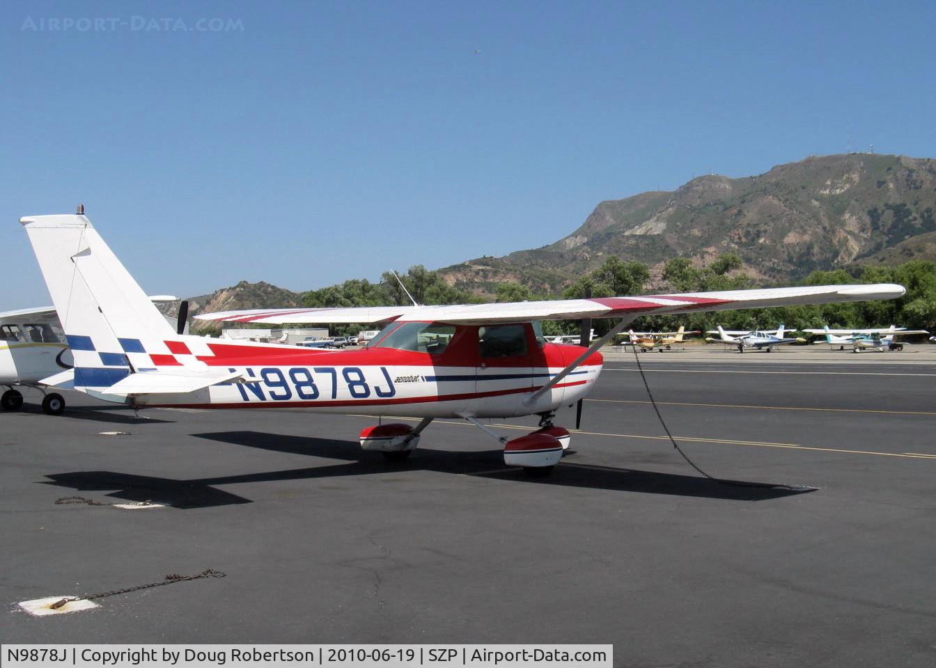 N9878J, 1976 Cessna A150M Aerobat C/N A1500687, 1976 Cessna A150M AEROBAT, Continental O-200 100 Hp, strengthened for aerobatics