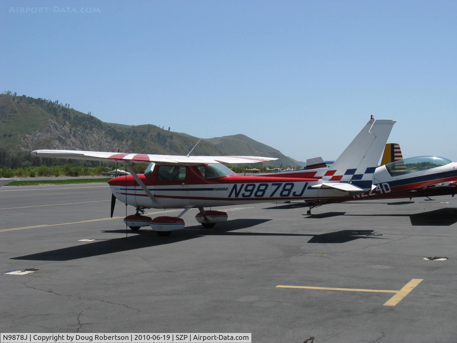 N9878J, 1976 Cessna A150M Aerobat C/N A1500687, 1976 Cessna A150M AEROBAT, Continental O-200 100 Hp, strengthened for aerobatics