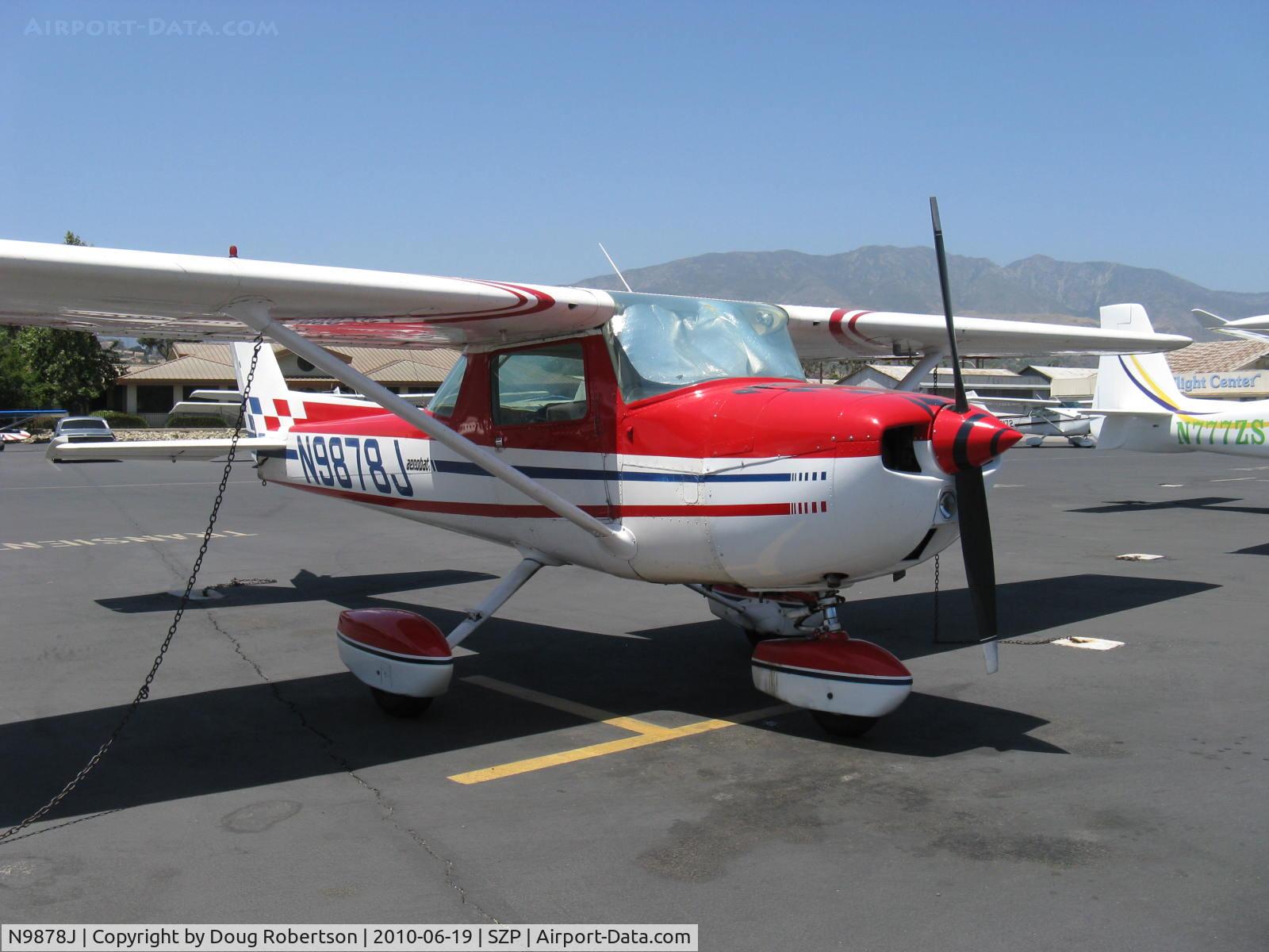 N9878J, 1976 Cessna A150M Aerobat C/N A1500687, 1976 Cessna A150M AEROBAT, Continental O-200 100 Hp, strengthened for aerobatics