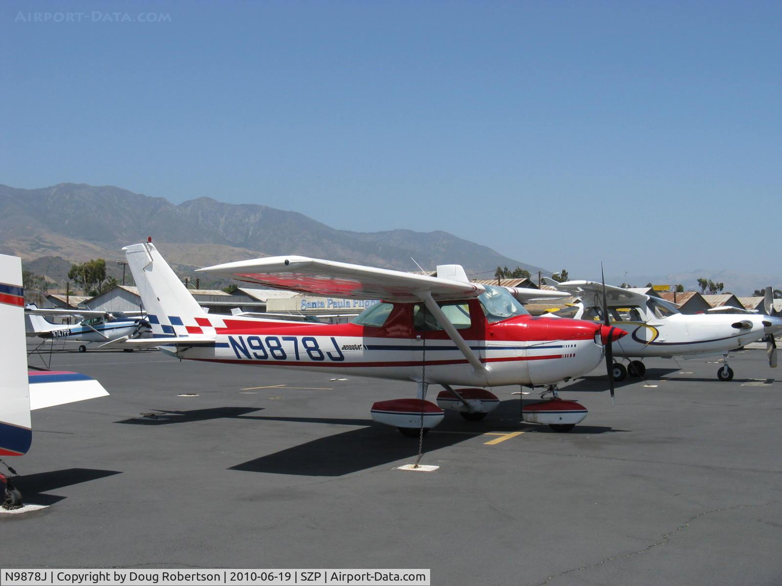 N9878J, 1976 Cessna A150M Aerobat C/N A1500687, 1976 Cessna A150M AEROBAT, Continental O-200 100 Hp, strengthened for aerobatics