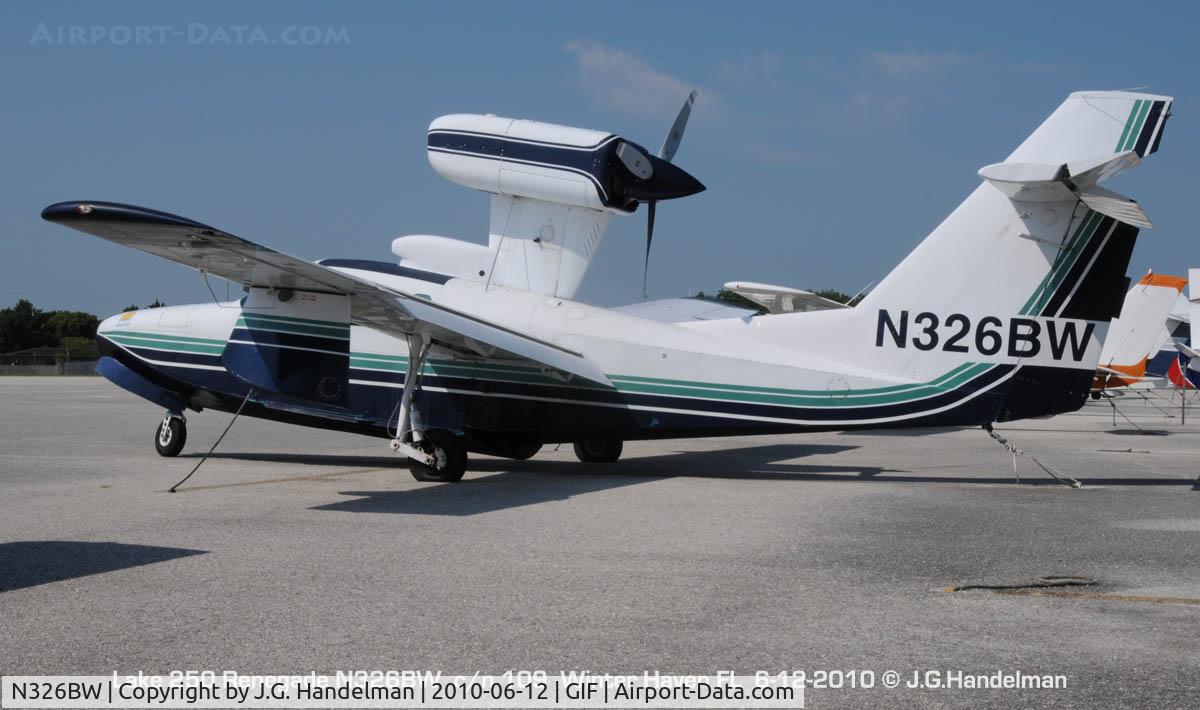 N326BW, 1990 Aerofab Inc LAKE 250 C/N 109, at Winter Haven FL