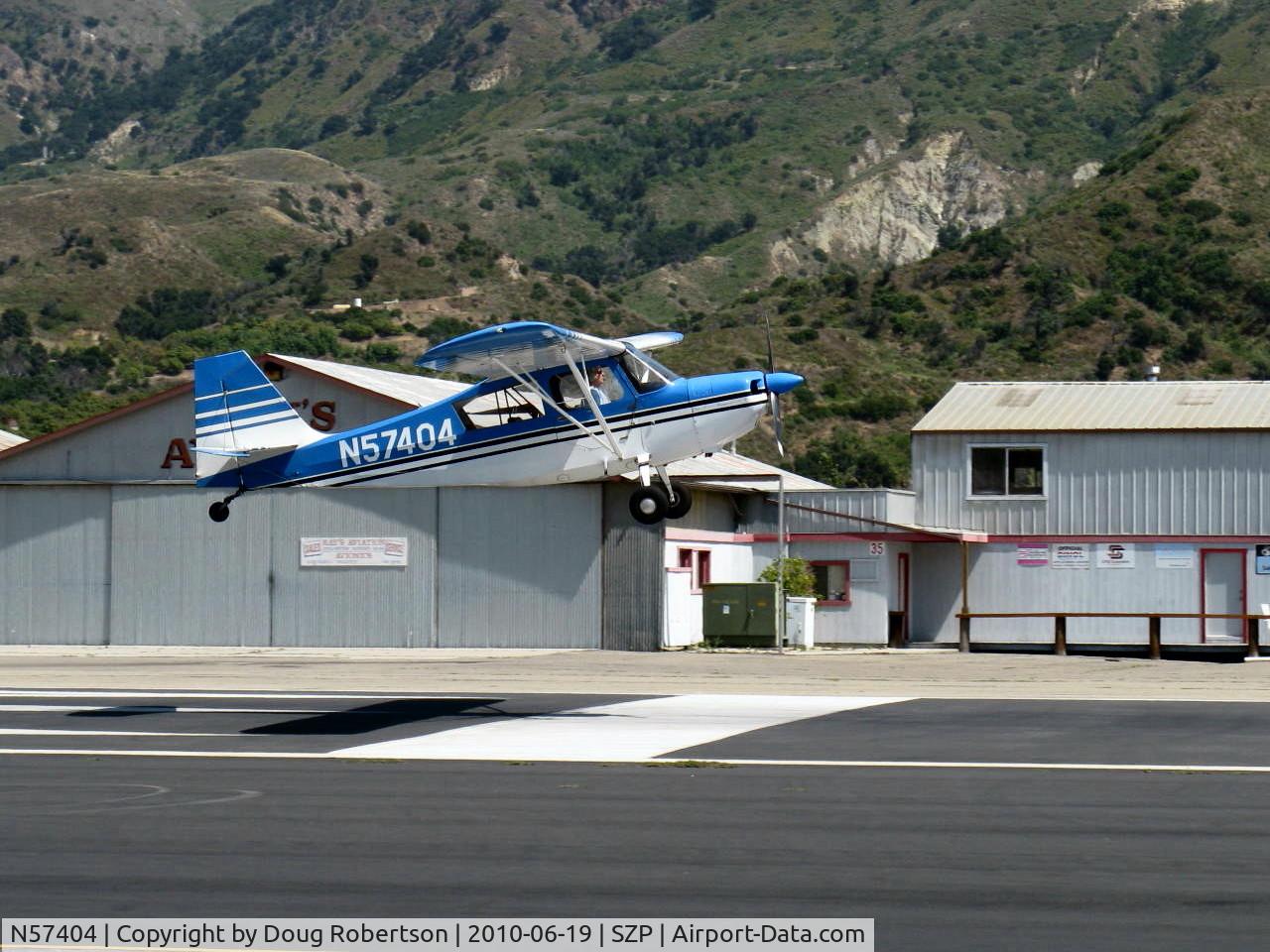 N57404, 1973 Bellanca 7ECA Citabria C/N 940-73, 1973 Bellanca 7ECA CITABRIA, Lycoming O-235 115 Hp, on final Rwy 22